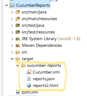 Reports in Cucumber Framework