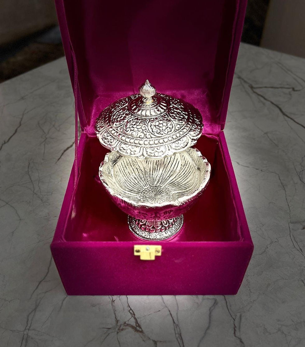 3-Layered Pure Silver Bowl Cap