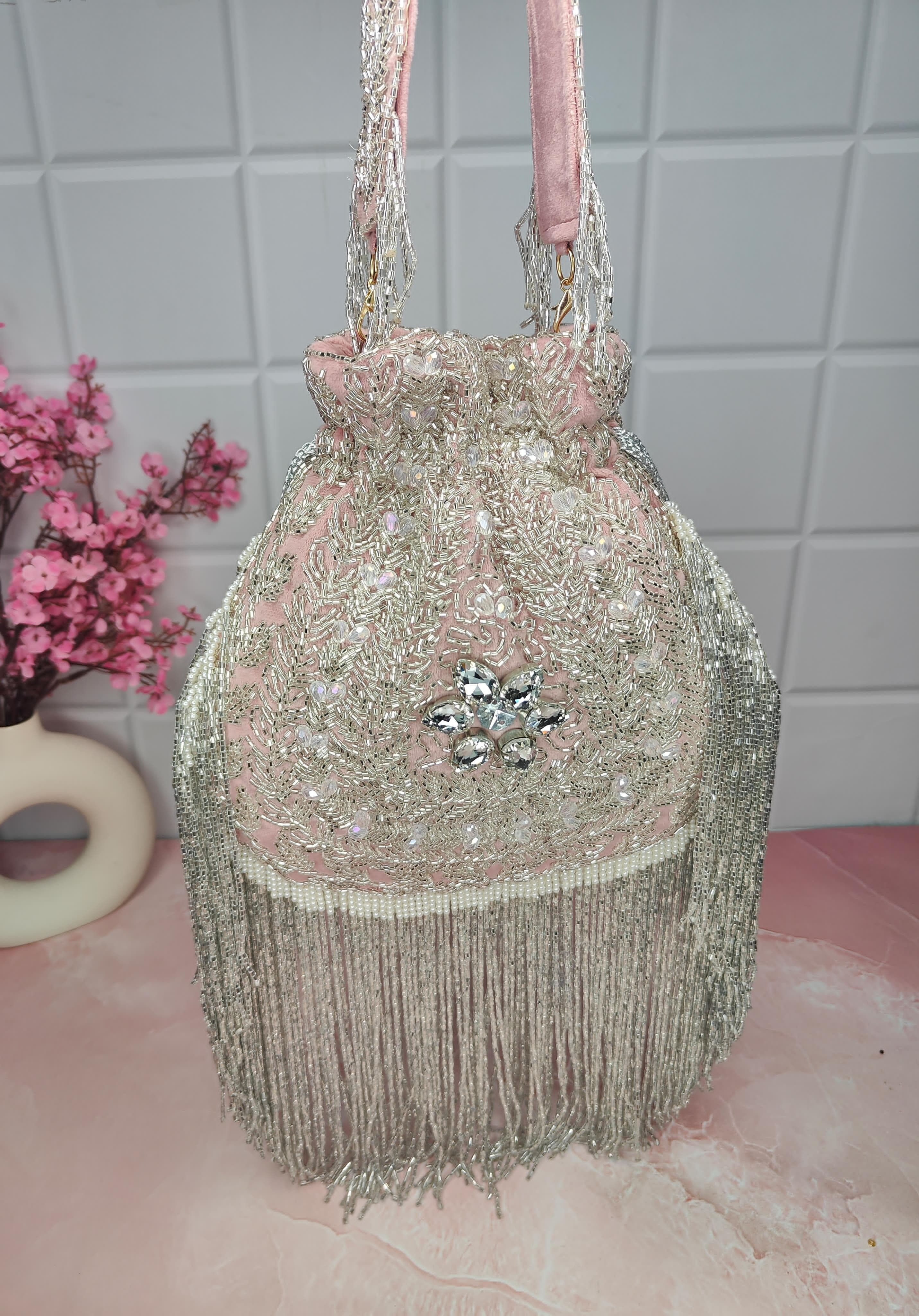 Designer Heavy Fringes potlis in more colours😍