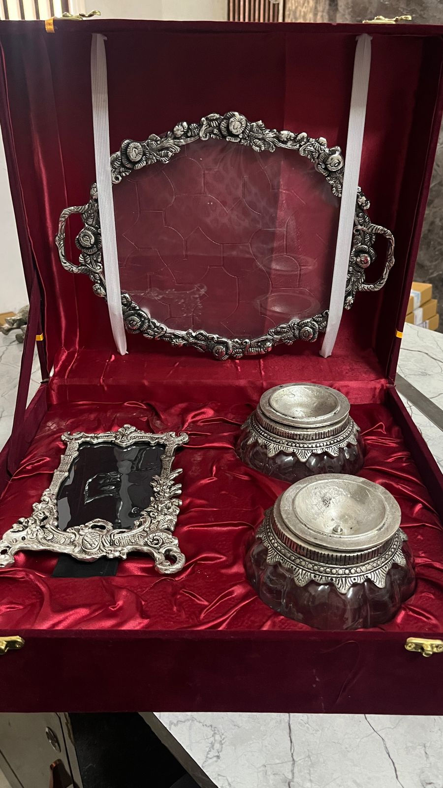 German Silver Hamper (With Handle)