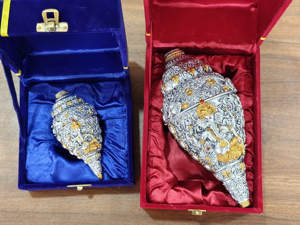 German Silver Ganpati Shank