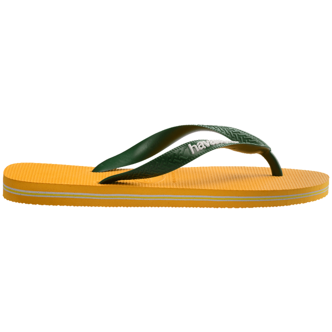 Miniatura: Chinelo Havaianas Brasil Logo Amarelo