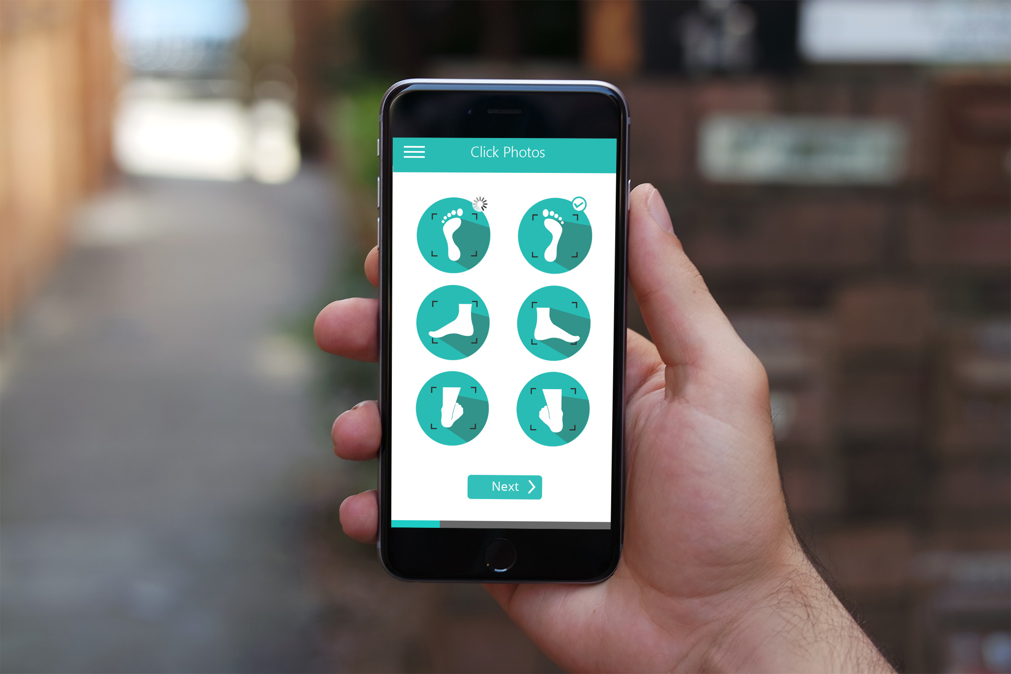 Shapecrunch ordering app in a clinic