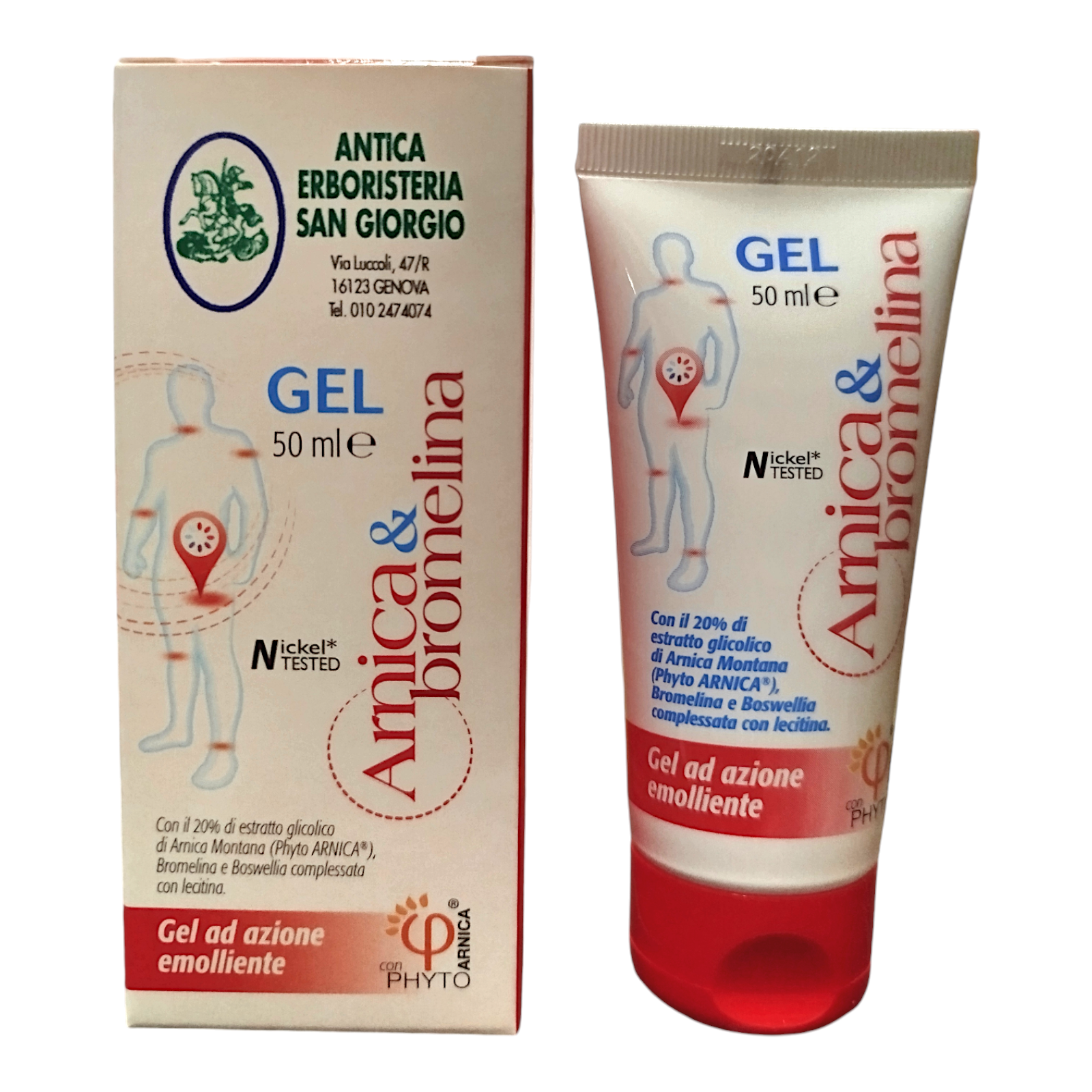 Arnica e bromelina gel