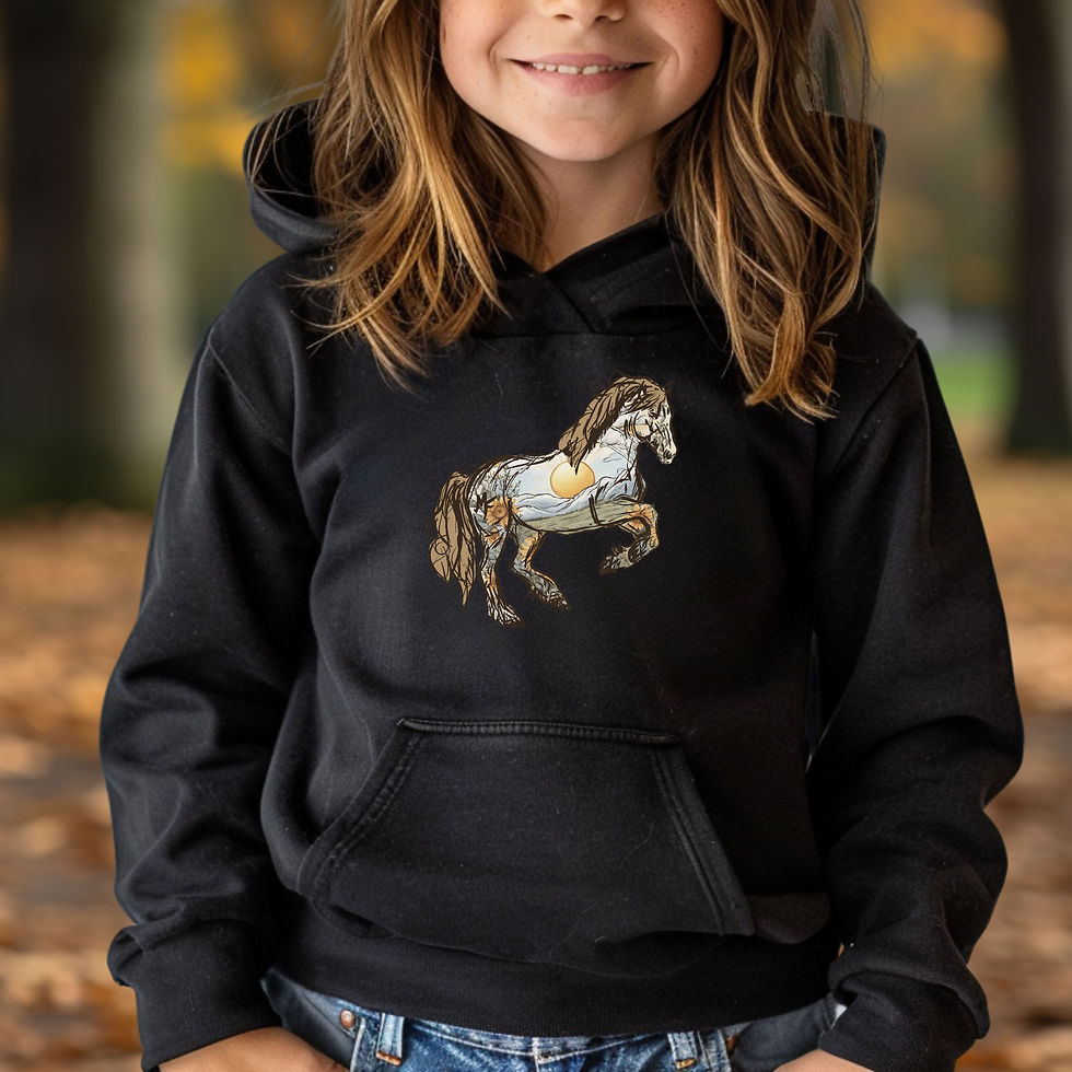 Thumbnail: Sunset Pony | Youth Western Hoodie