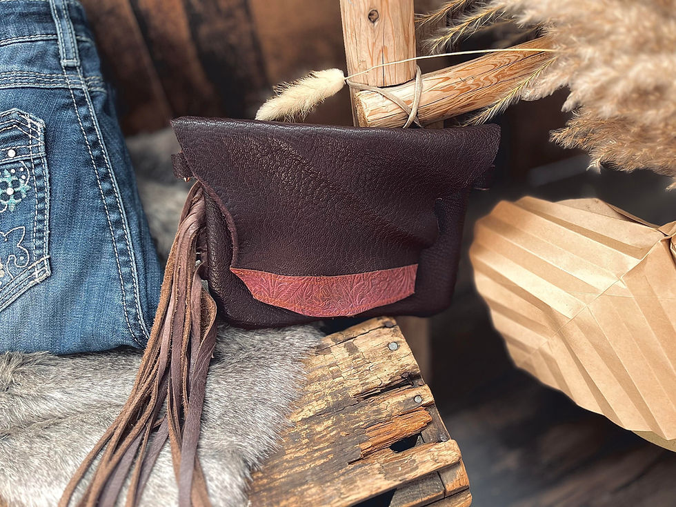 Thumbnail: Custom Leather Clip-On Cell Phone Bag