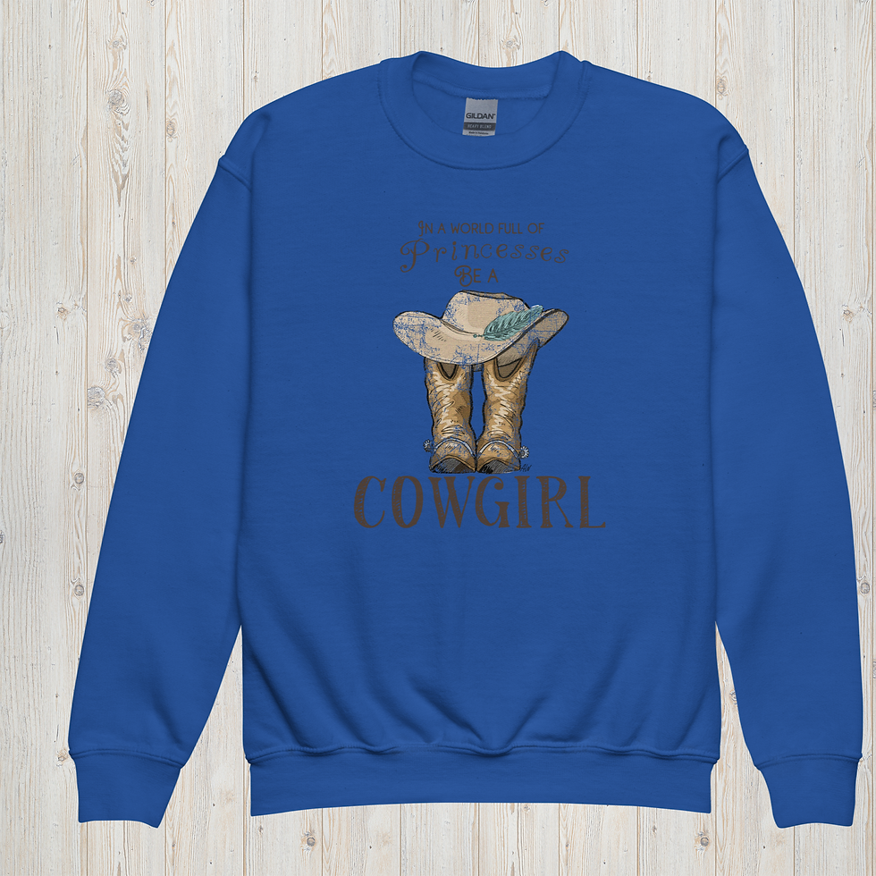 Thumbnail: Youth Be a Cowgirl Sweatshirt
