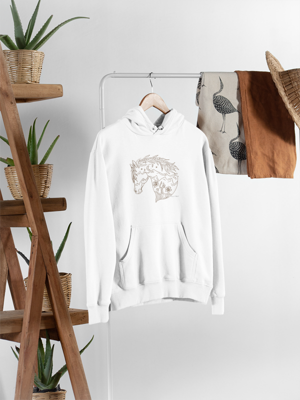 Rustic Pony Sketch Hoodie