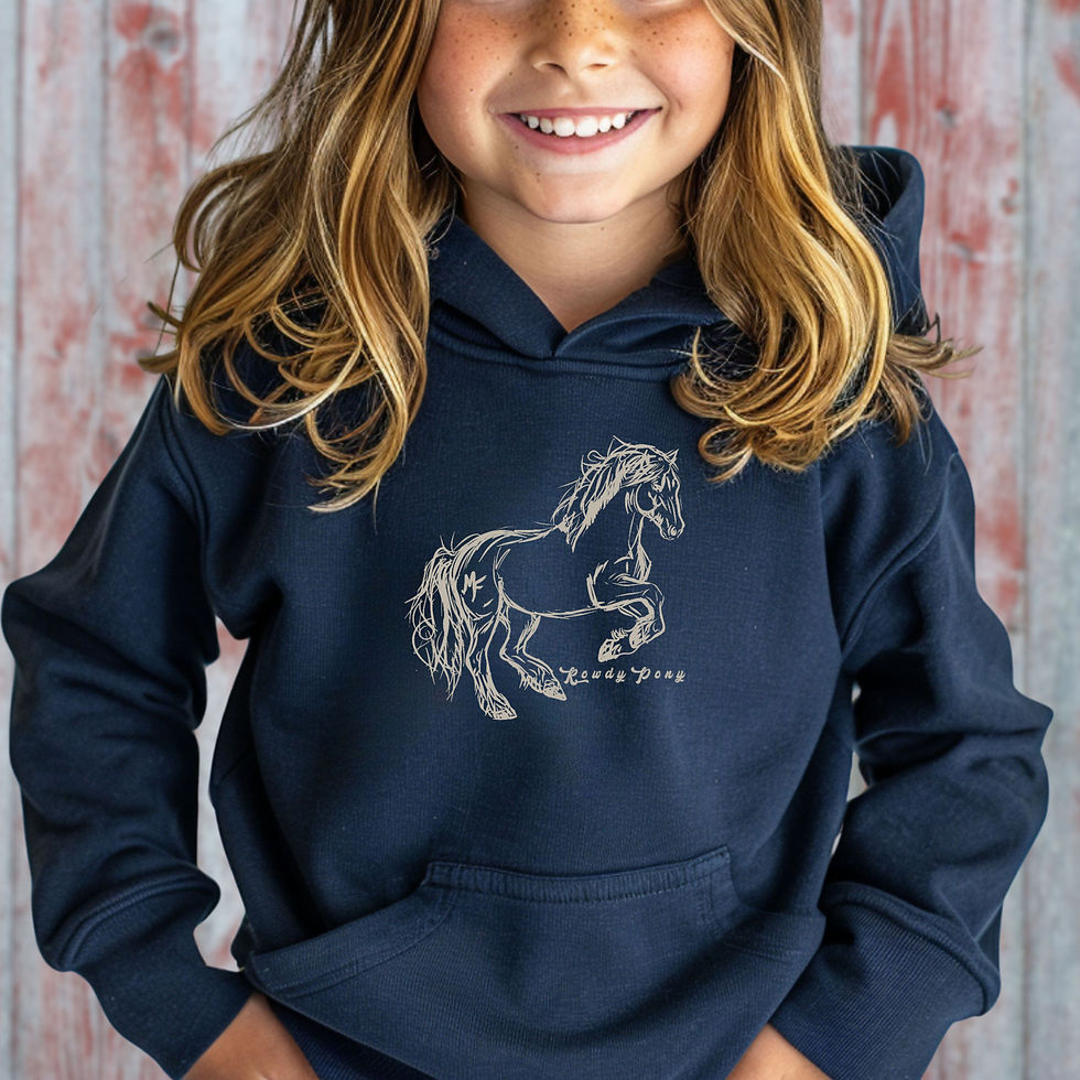 Thumbnail: Rowdy Pony | Youth Western Hoodie