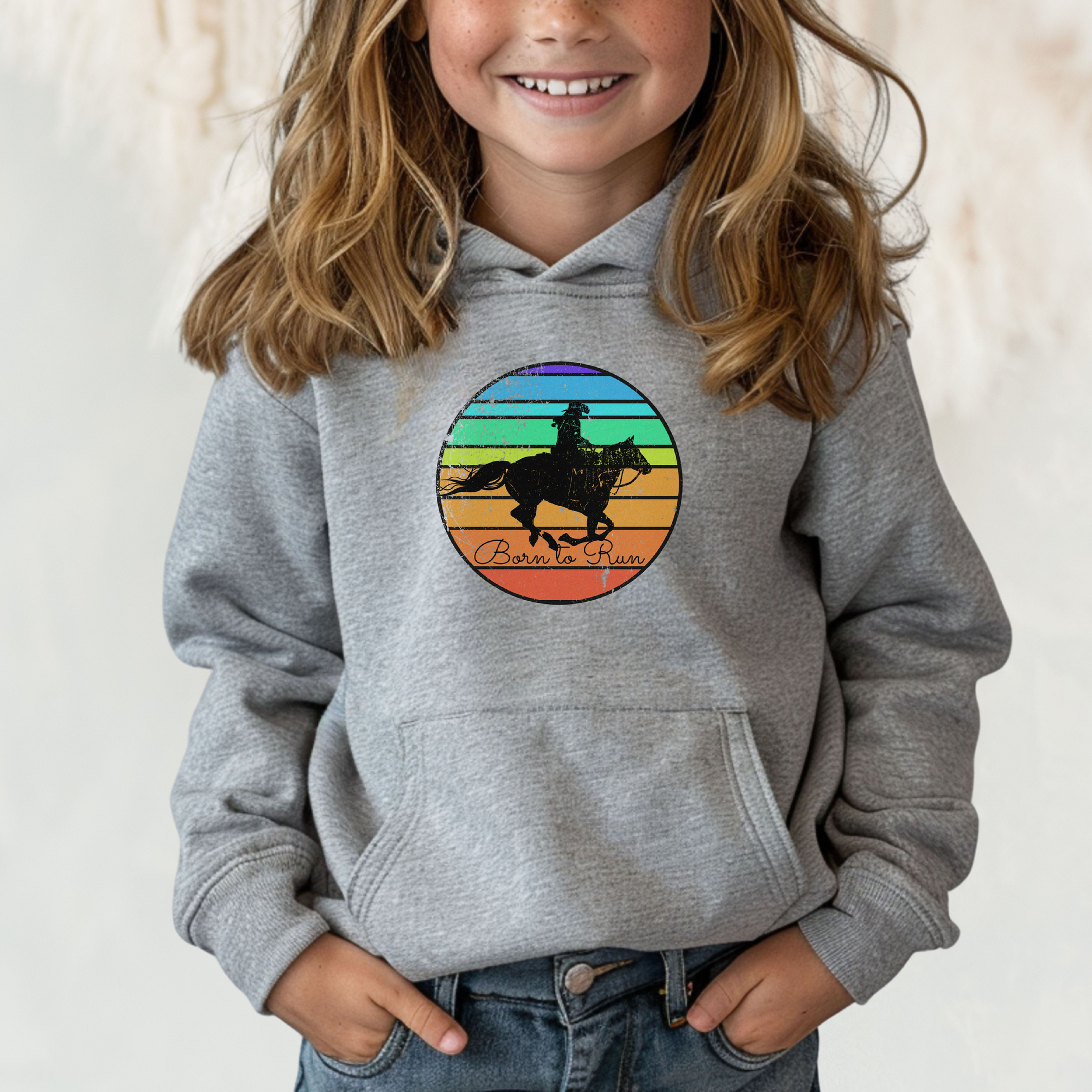 Born To Run | Youth Western Hoodie