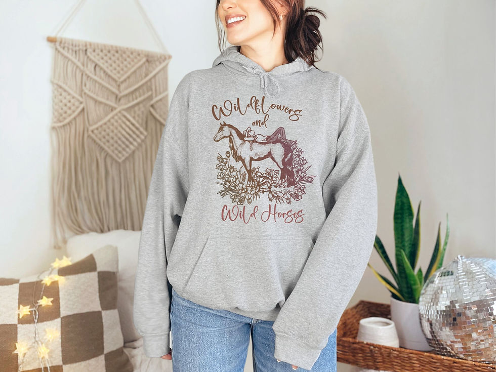 Thumbnail: Wildflowers and Wild Horses Hoodie