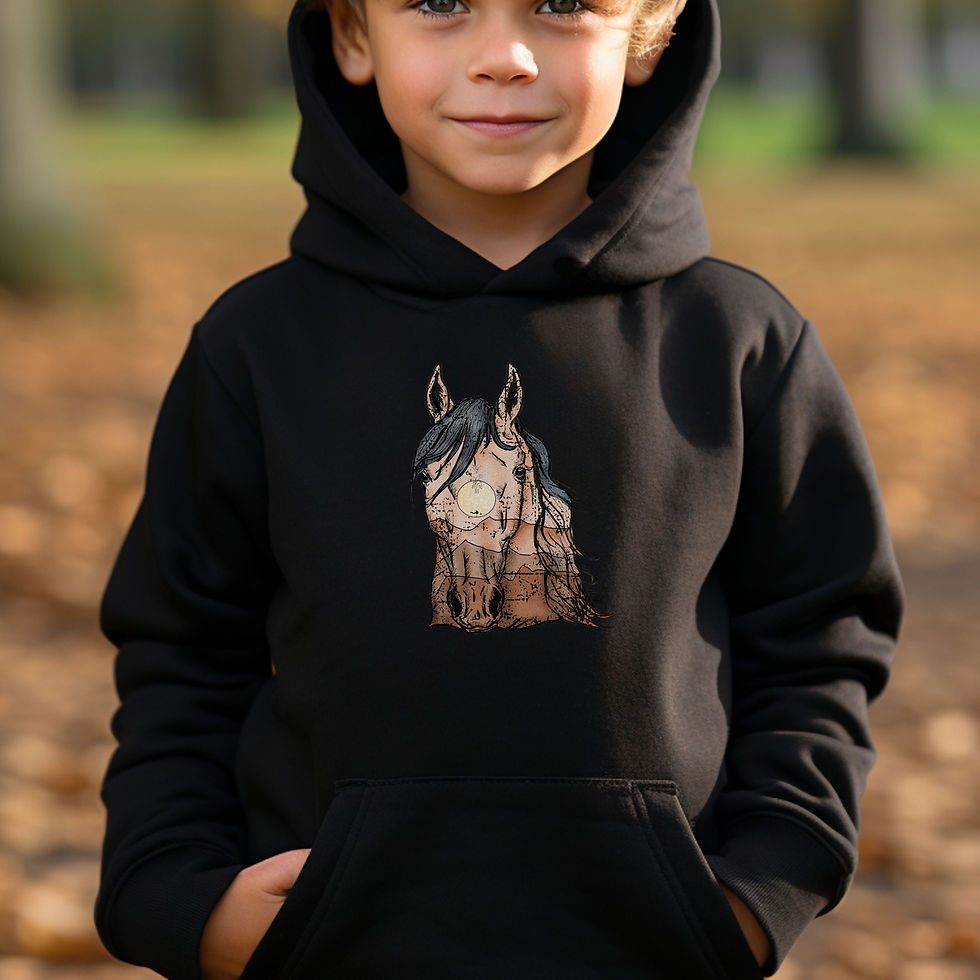 Thumbnail: Rustic Horse | Youth Western Hoodie
