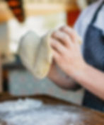 Chef preparing dough