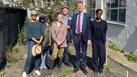 Meeting with MP Sir Stephen Timms at Newham's First Food Forest