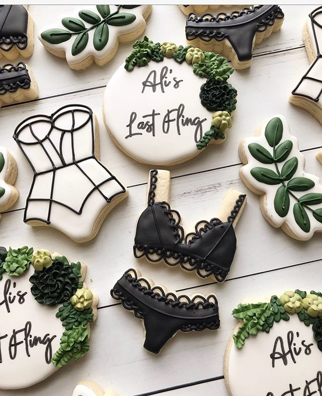 Lingerie cookies for a fun bachelorette