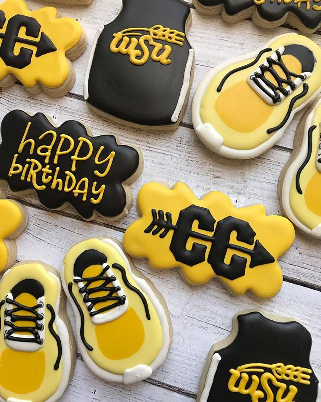 Fun birthday cookies for a cross country