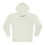 Thumbnail: off white Mad Hatter wear winter hoodie with black skully logo graphic back