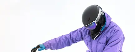 Image of a rider wearing North Fade Snow Goggles.