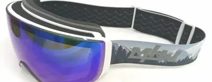 Top view of North Fade Snow Goggles vent system.