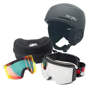 OG Skully Ski Snowboard Helmet and Goggle Set including Performance helmet, 2 Magnetic lenses, Case.
