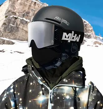 Stylish helmet and goggles