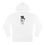 Thumbnail: white Mad Hatter wear winter hoodie with black skully logo graphic
