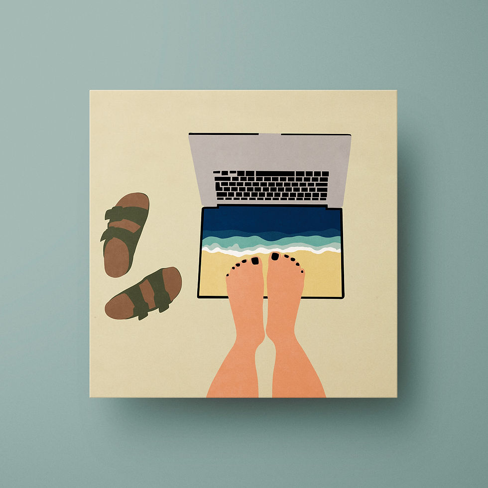 Miniatura: Laptop vacations