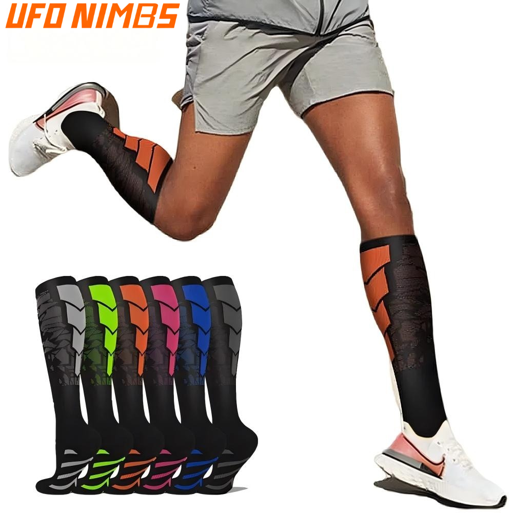 1 pair of sports compression socks for both men and women, warm for running, cyc