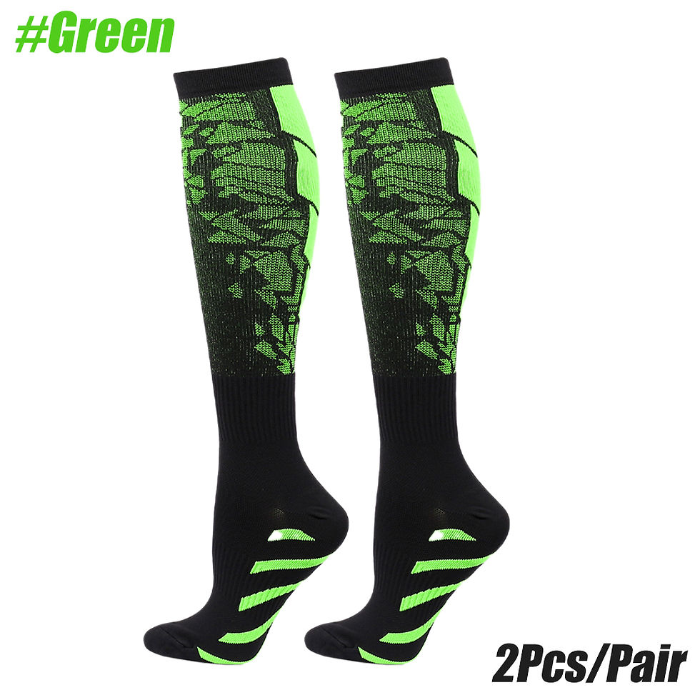 Miniatura: 1 pair of sports compression socks for both men and women, warm for running, cyc
