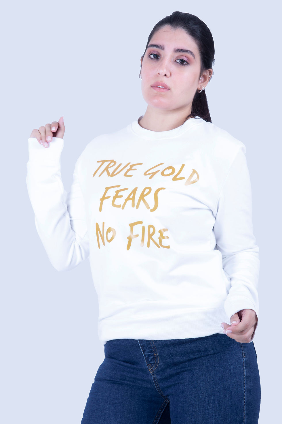 Thumbnail: White True Gold Sweatshirt