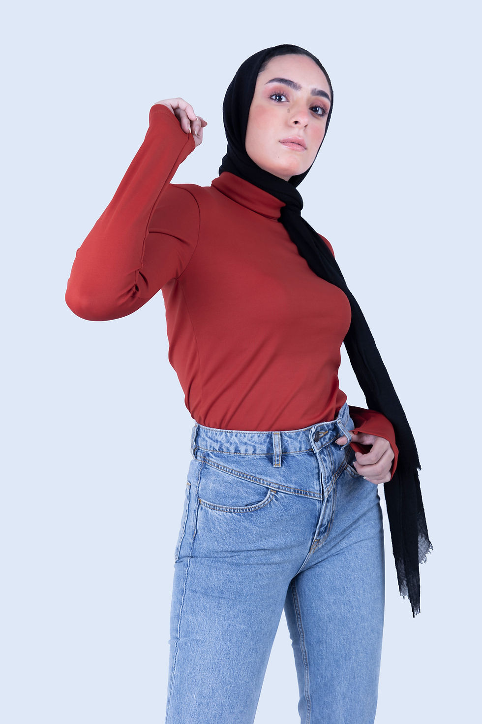 Thumbnail: Dark Red Turtleneck
