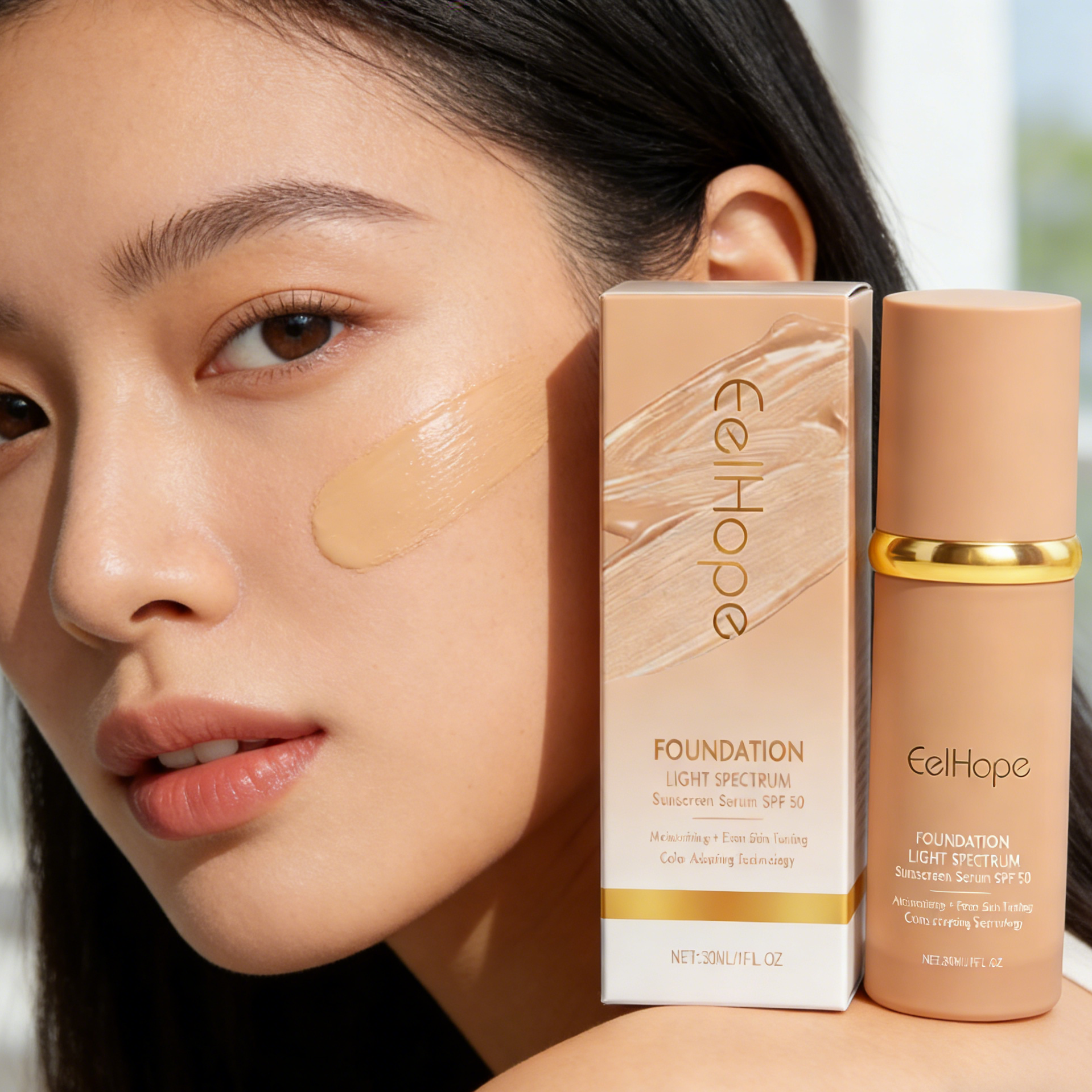 4-in-1 Colour Changing Foundation SPF50+ | Long-Lasting Matte Coverage | Waterpr