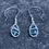 Thumbnail: Blue Moss Kyanite & Sterling Silver Teardrop Earrings