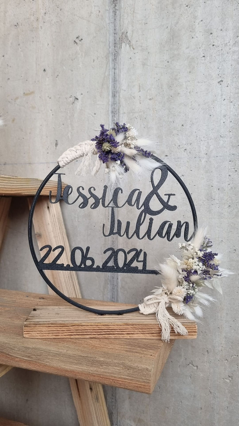 Miniaturbild: Trockenblumenring Hochzeit