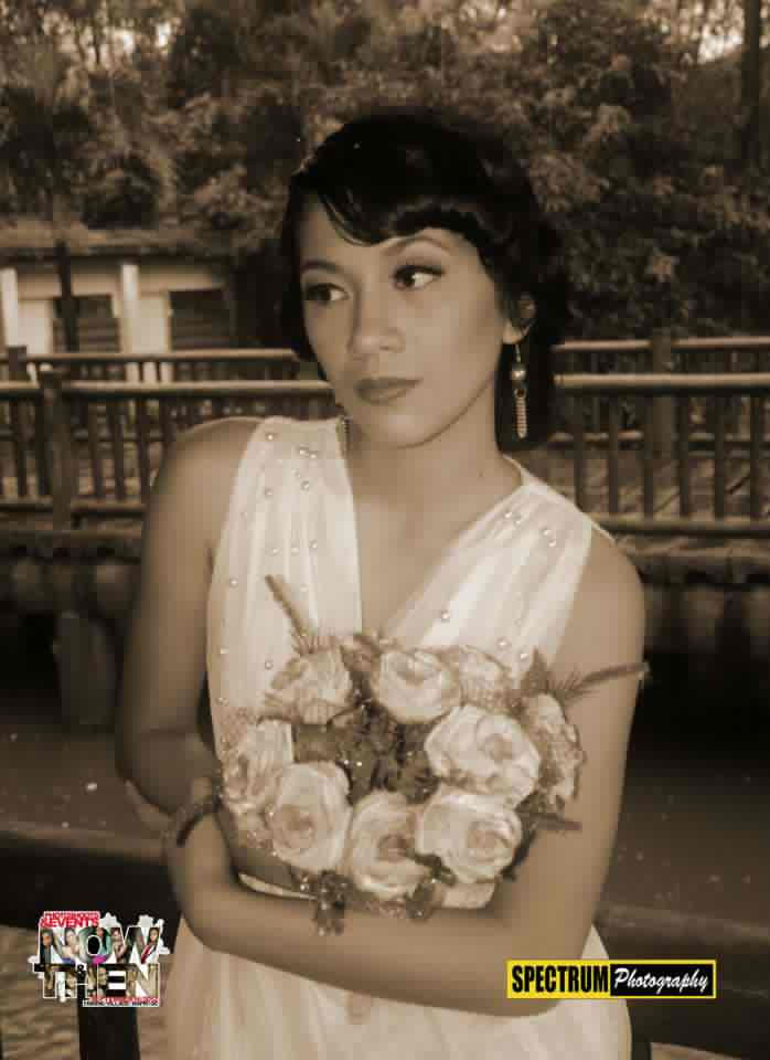 Vintage Hairstyle and Makeup