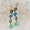 Thumbnail: Flower earring with glass beads