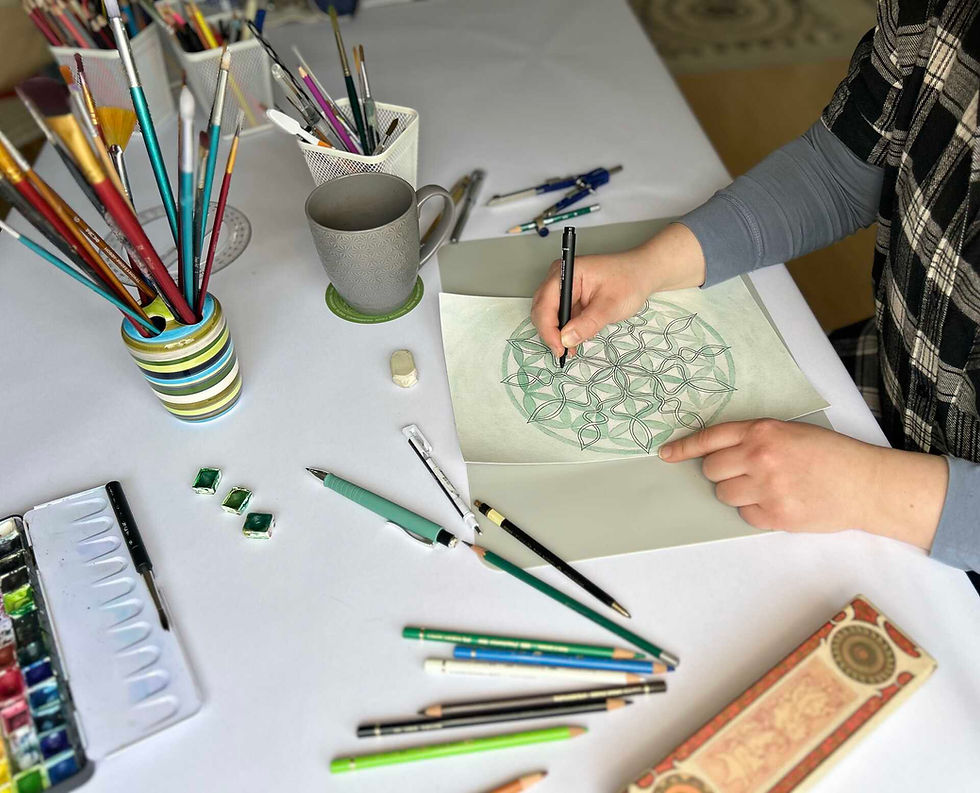 Mandala-Workshop | Aquarell