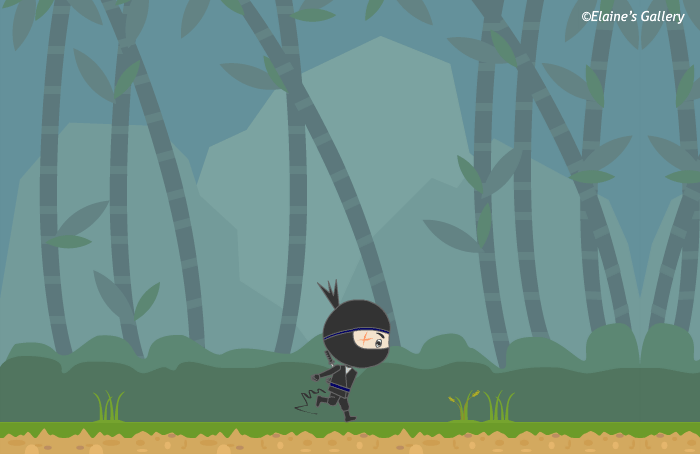 Running scene