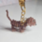 Handmade beaded sausage dog