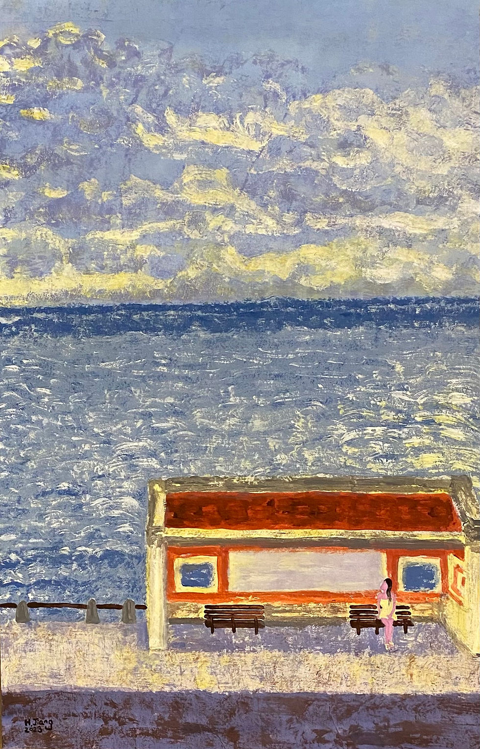 Seaside busstop | Acrylic | USA