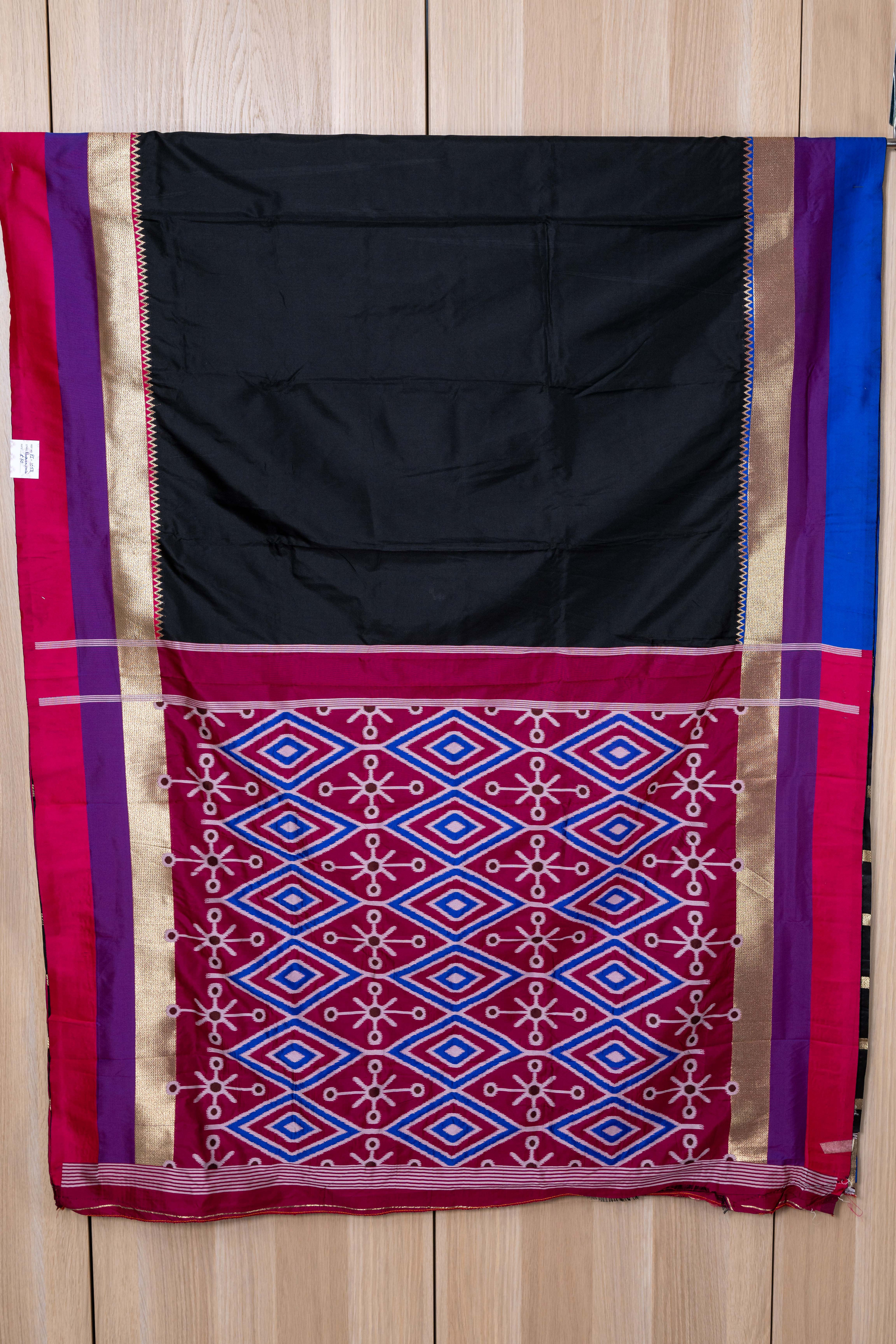 Pachampally Silk Black Saree