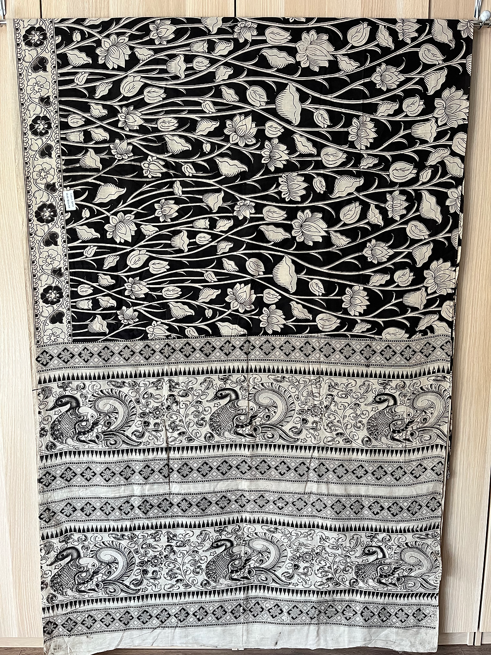 Kalamkari Flower Saree