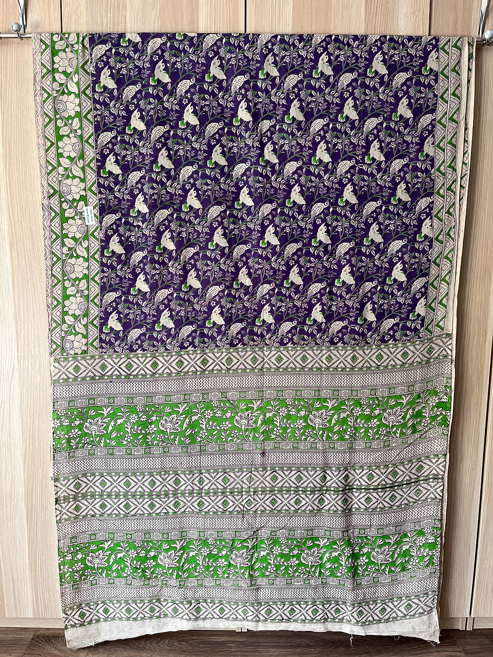 Kalamkari Bird Saree