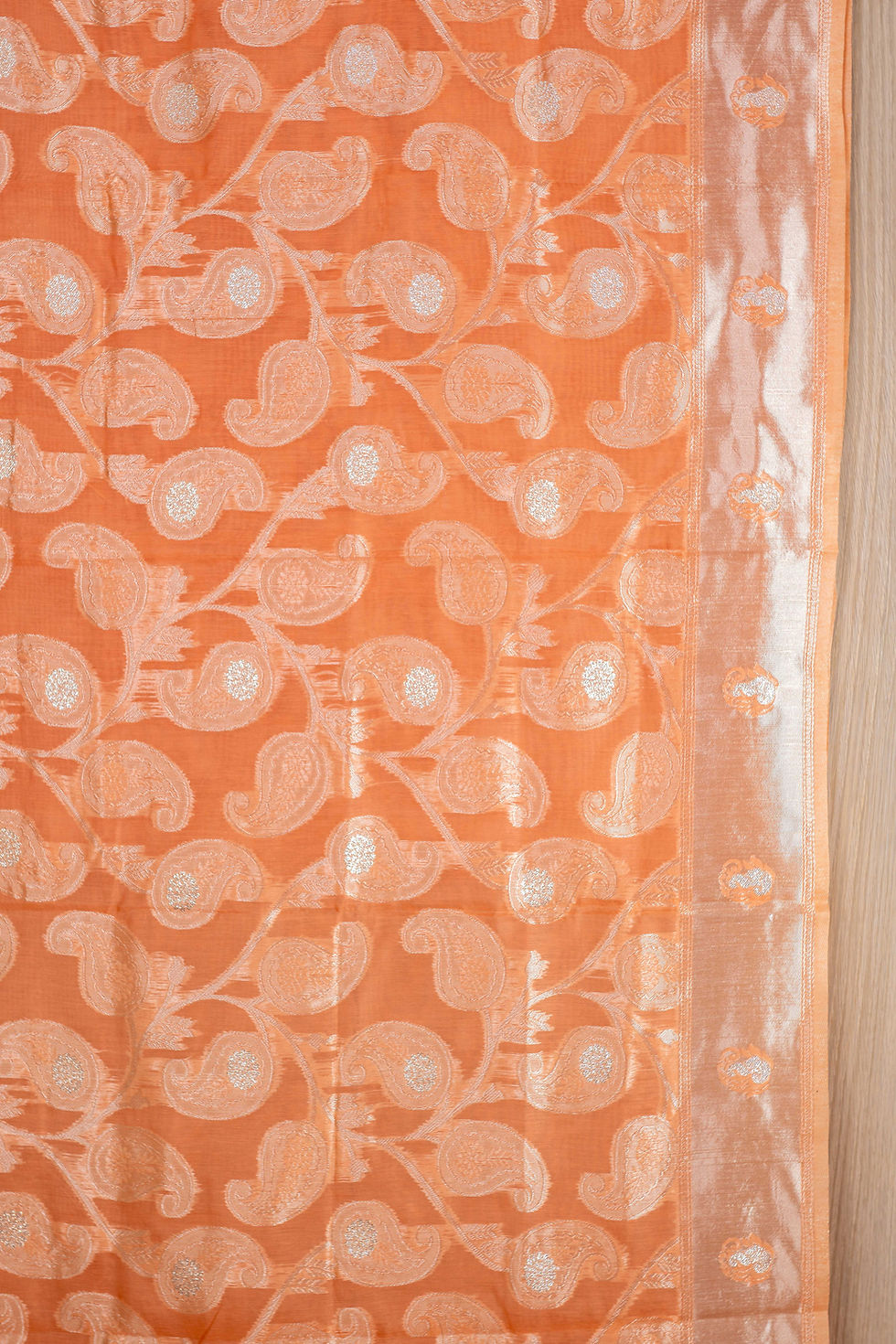 Organza Silk Orange Saree