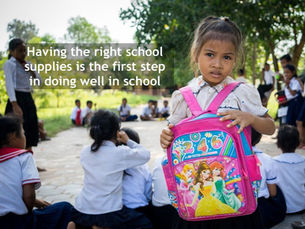 School for Life's 3rd Key Element - School Supplies
