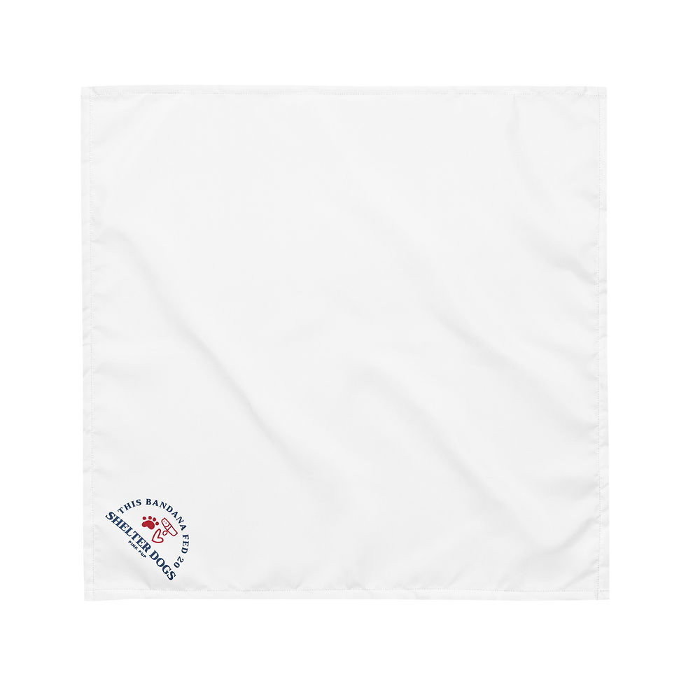 Thumbnail: Shelter Dogs Bandana (White)