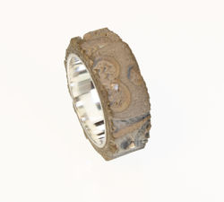 BAGUE ARGENT ET BETON