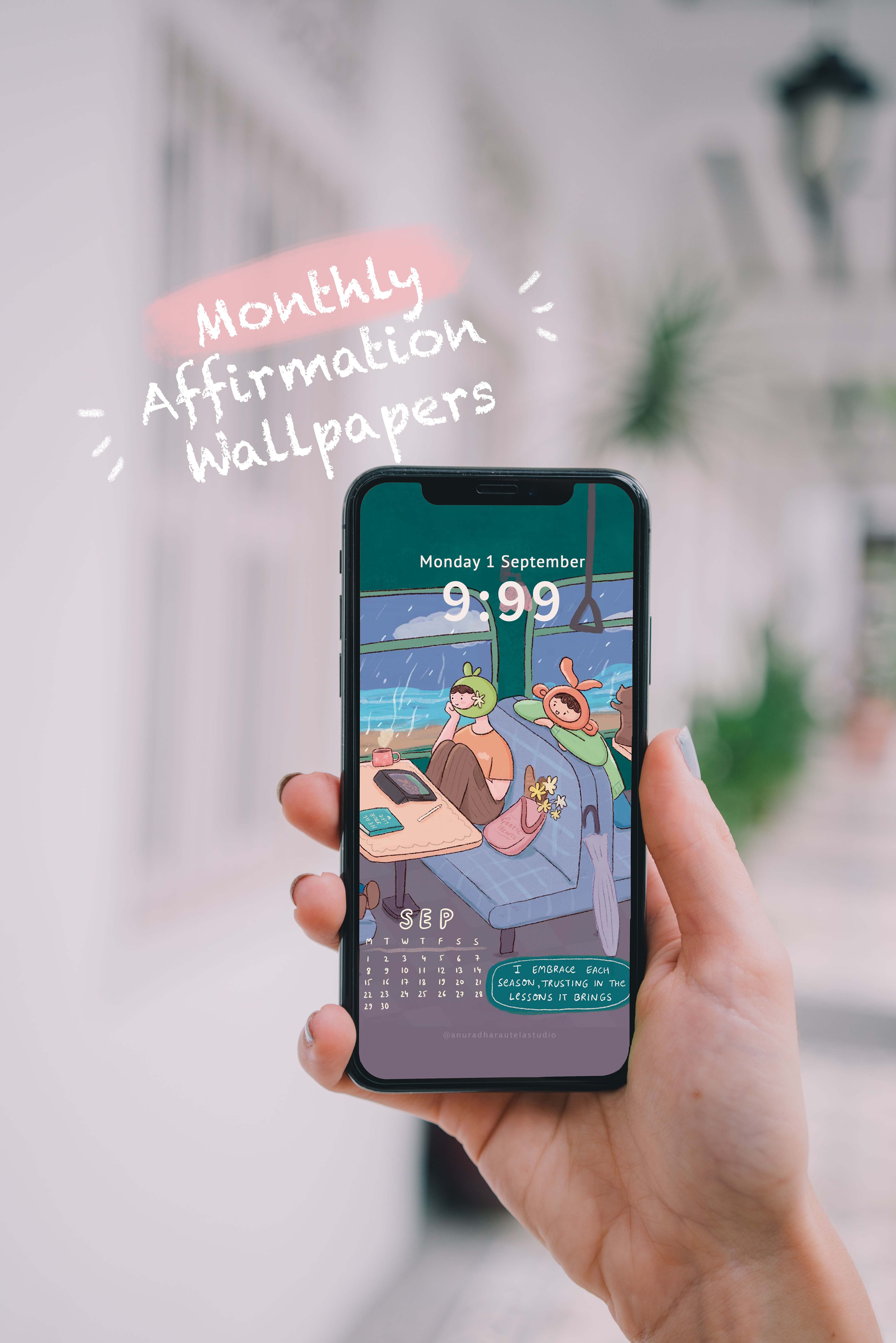 2025 Affirmation Wallpaper Subscription (Inclusive of all months)