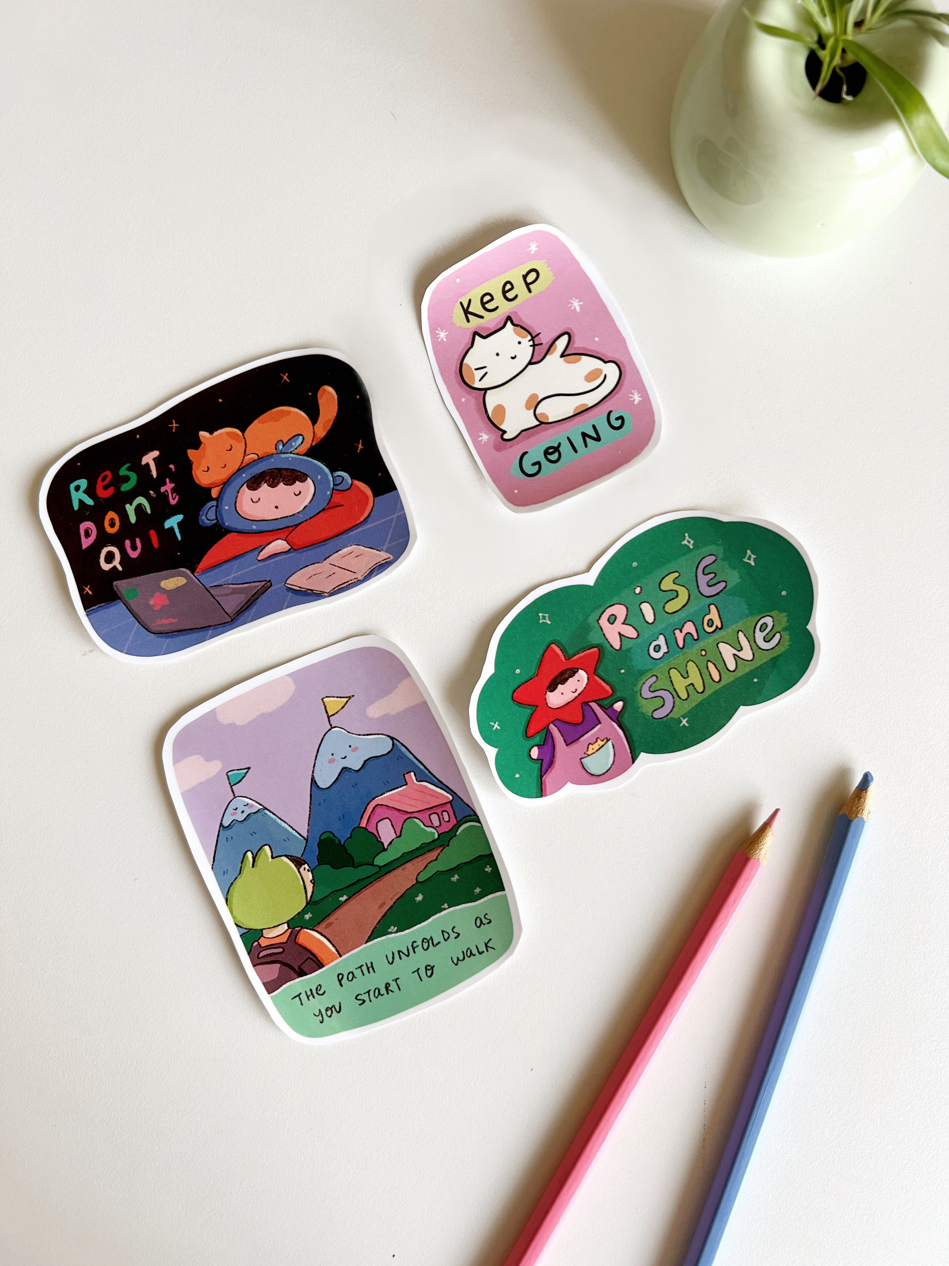 Keep Going Sticker Pack (Set of 4)