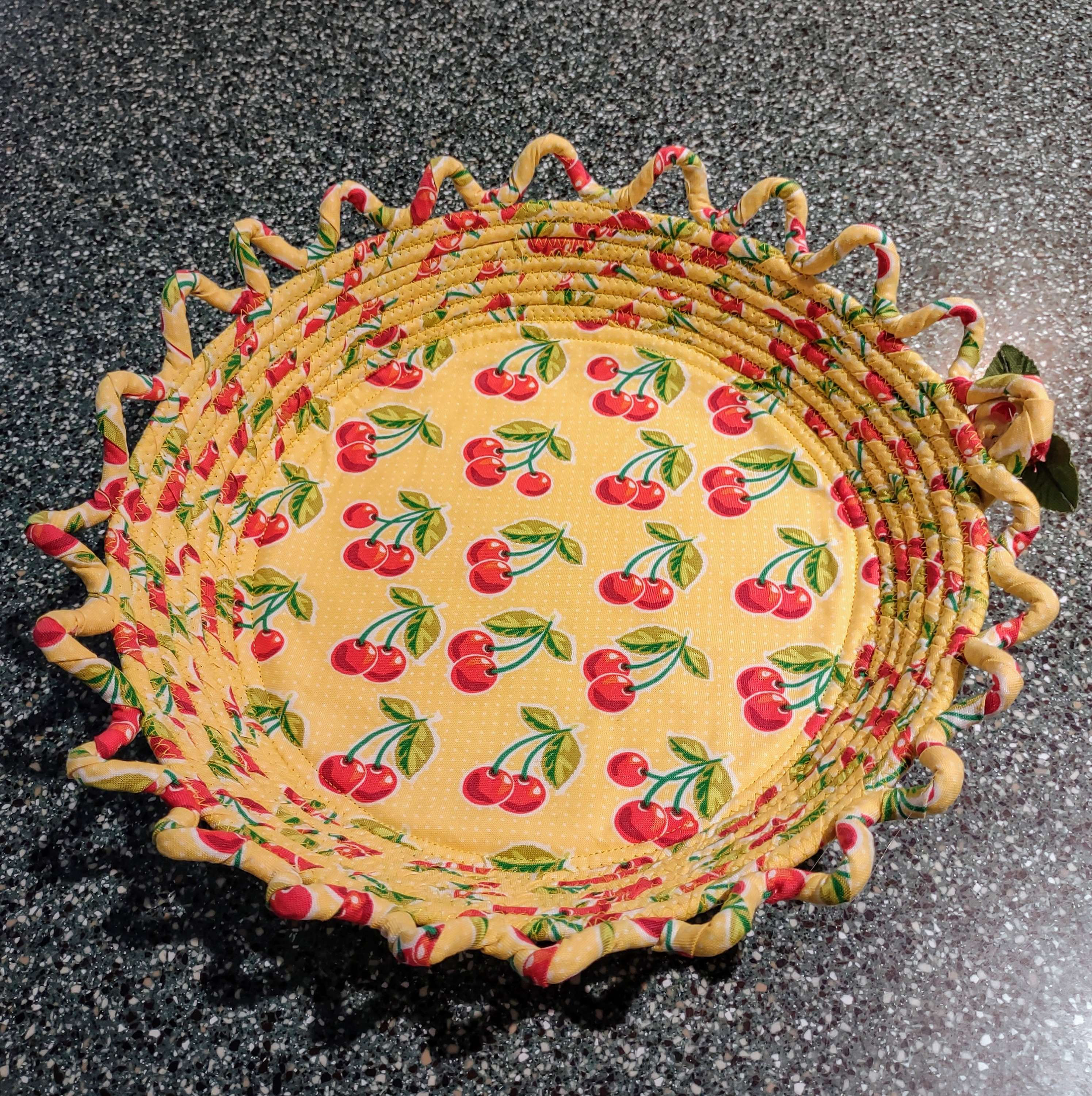 Cheery Cherries pie plate carrier